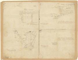 Cahier de plans pour l'amodiation de terrains et fonds communaux, vue 03.