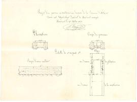 Plan pour la construction d'un ponceau en pierre, vue 01.