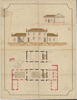 Plan pour l'agrandissement consistant en la construction d’une salle de classe et d’un préau couv...