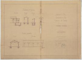 Plan des dépendances pour la construction de la mairie-école, vue 01.