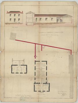 Plan pour la restauration des deux écoles et construction d’un préau couvert à l’école des garçon...