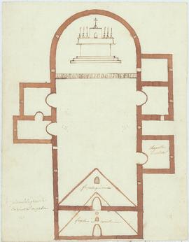 Plan pour l'agrandissement et réparations intérieures et extérieures de l’église et réparations a...