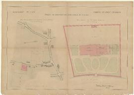 Plan pour la construction de l'école des filles, vue 01.