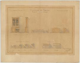 Plan pour l'acquisition du mobilier pour la construction de l'école des filles, vue 01.