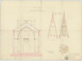 Plan pour la construction de l'église, vue 04.
