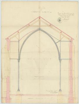 Plan pour la construction de l'église, vue 02.