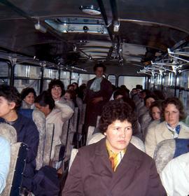 Ecole ménagère de Lhuis, voyage en car.