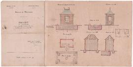 Poids public, construction d’un pavillon et d’une fosse pour l’établissement d’une bascule.