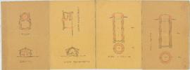 Plan pour la réparation du four banal et des puits de Dergis Sainte-Anne et de l’école des Dergis...