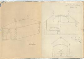 Plan pour la réparation du four banal et des puits de Dergis Sainte-Anne et de l’école des Dergis...