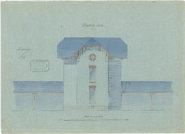 Plan pour la construction de l'école mixte du hameau de Dergis – Sainte Anne, vue 04.