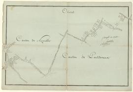 Plan des limites des cantons de Nizerel et de Pont-de-Vaux, vue 01.