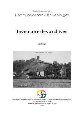 Fonds communal de Saint-Denis-en-Bugey