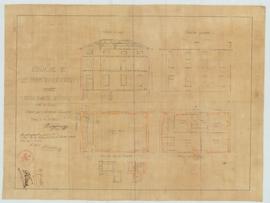 Plan pour la construction de la maison d’école, vue 01.