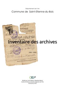 Fonds communal de Saint-Étienne-du-Bois