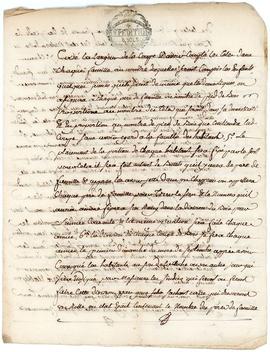 Conservation des recoltes et bois communaux, nomination d'un garde, 23 février 1777