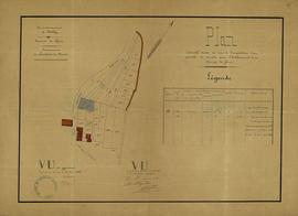 Serrières-de-Briord 1O4 - Champ de foire, acquisition de terrains : plan indicatif dressé en vue ...