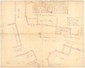 Plan de la place communale du noyer.