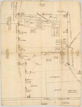 Plan des limites de la terre de Saint-André-de-Briord.