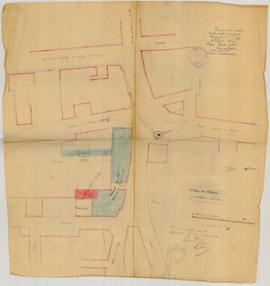 Plan de masse de l’abattoir Guillet au quartier du Perron.