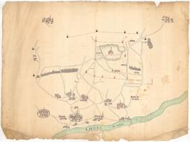 Plan inachevé n°3 des limites des mandements de Saint-Rambert et Rossillon avec celui de Saint-So...