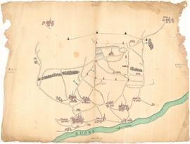 Plan inachevé n°6 des limites des mandements de Saint-Rambert et Rossillon avec celui de Saint-So...